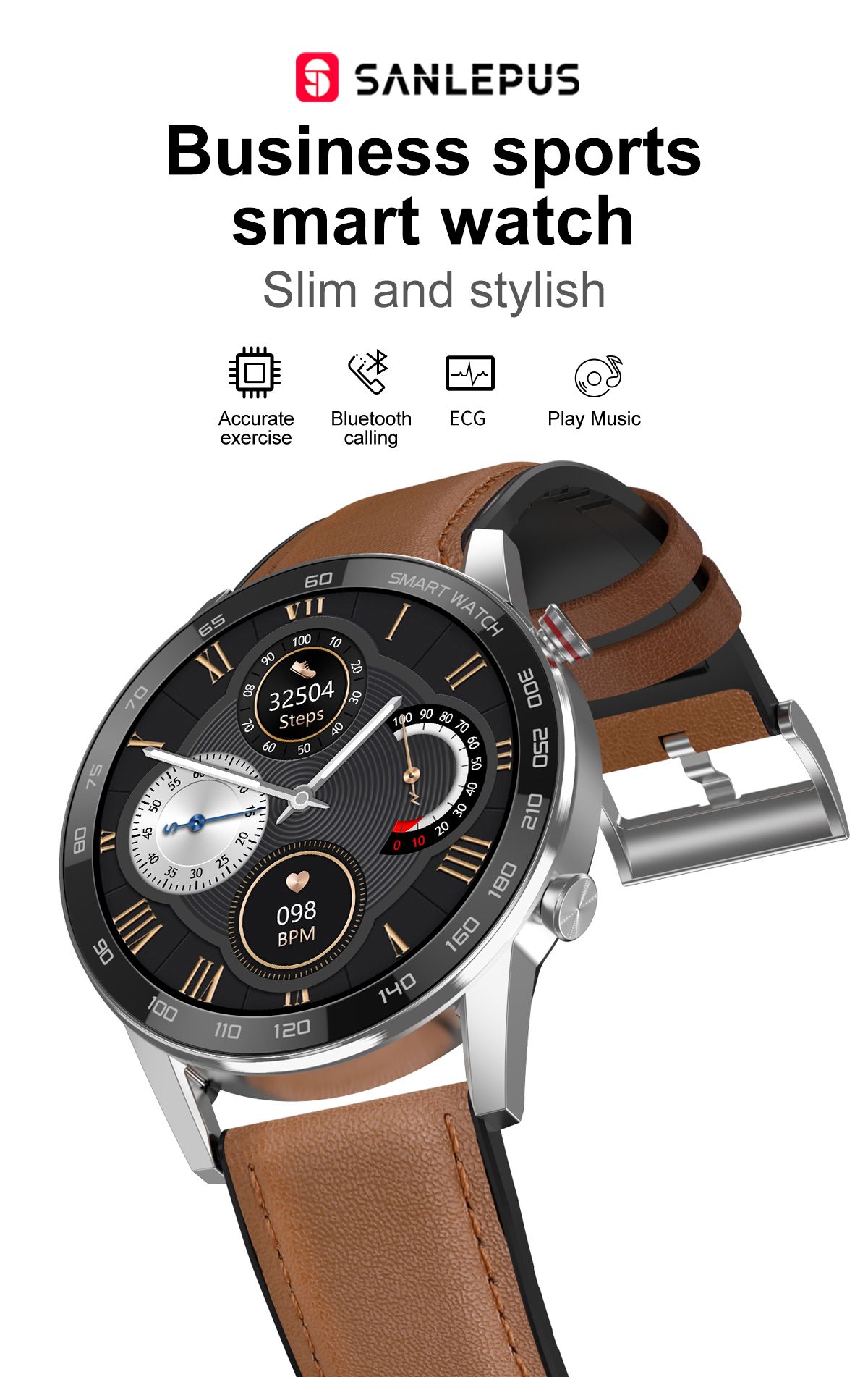 2022 SANLEPUS ECG Smart Watch Dial Call Smartwatch Men Women Sport Fitness  Bracelet Clock For Android Apple Xiaomi Huawei|Smart Watches| - AliExpress