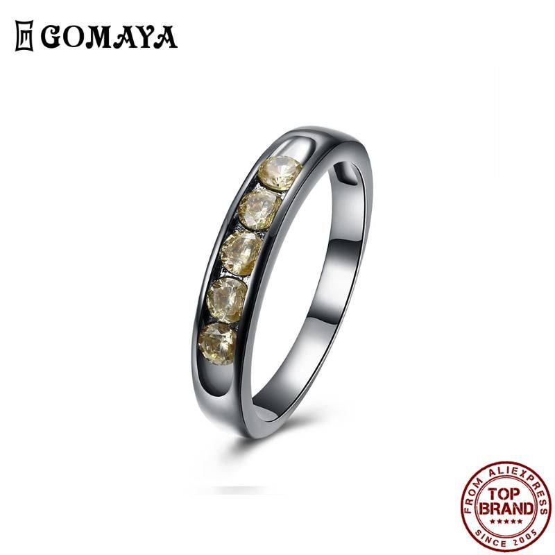 خواتم الزفاف Gomaya الأصفر الزركون أسلوب بسيط إصبع للنساء العصرية سحر السطيشية اقتراح خطوبة الذكرى المجوهرات 2021 من Steveblake 139 01ر س موبايل Dhgate