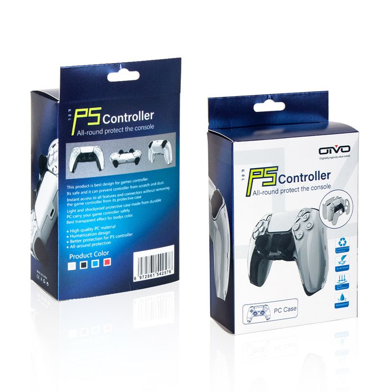 2020 PS5 Controller Plastic Crystal Shell PS5 Handle Transparent Protective Skin Case For ...