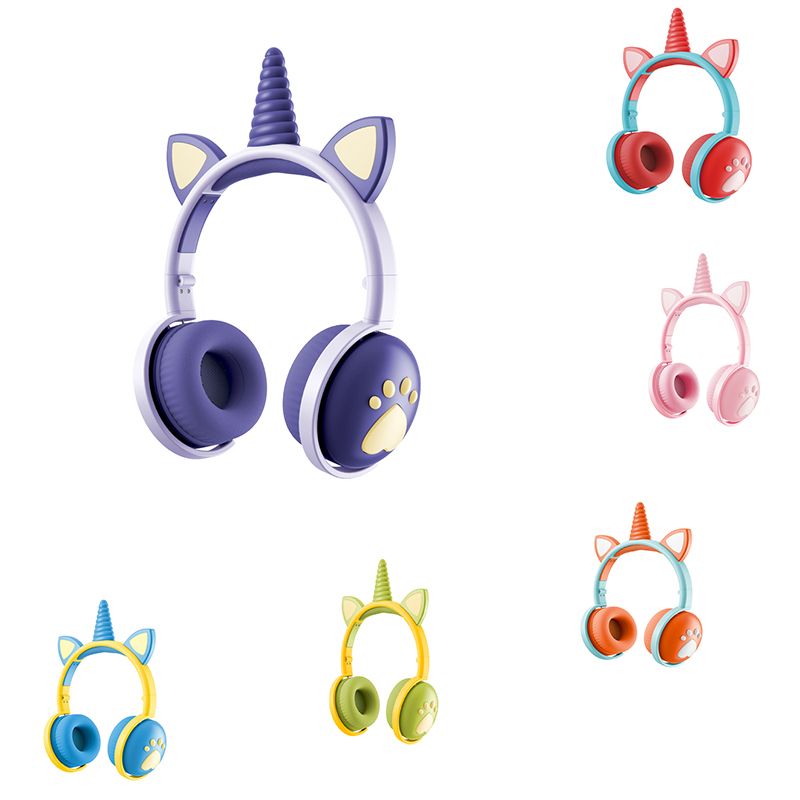 Fiel Lijadoras hablar KE-13 Unicornio Auriculares inalámbricos Bluetooth Auriculares estéreo Auriculares Ultra-Long STANDBY PARA NIÑOS Fiel Lijadoras hablar KE-13 Unicornio Auriculares inalámbricos Bluetooth Auriculares estéreo Auriculares Ultra-Long STANDBY PARA NIÑOS
