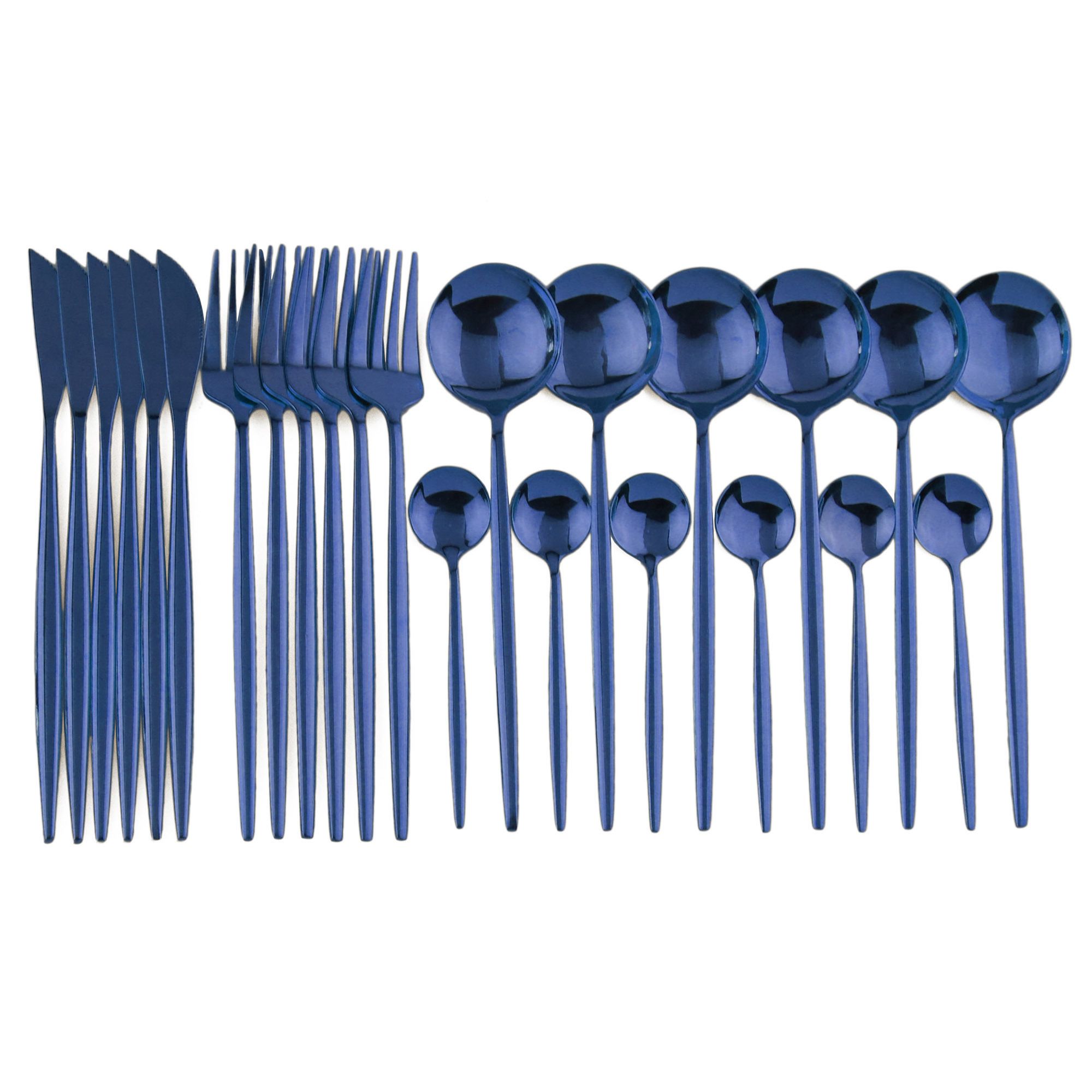 24 pcs azul.