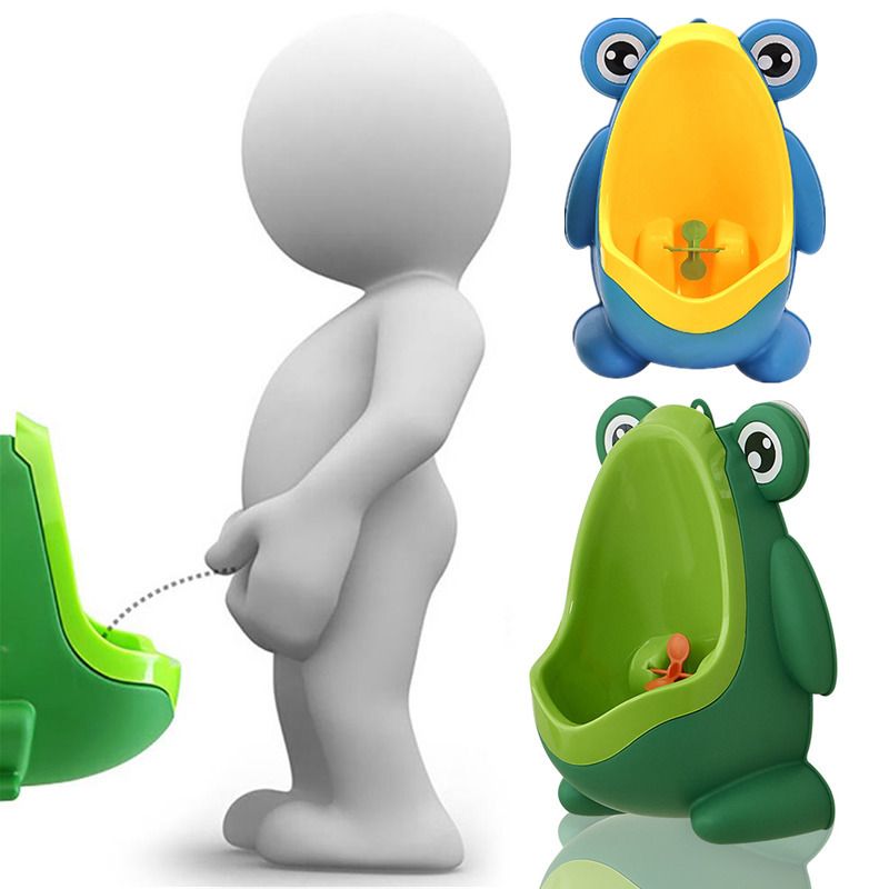 Cartoon Frog Baby Boy Potty Toilet Training Frog Children Stand Vertical  Urinal Kid Boys Penico Pee Infant Toddler Wall-Mounted LJ201110