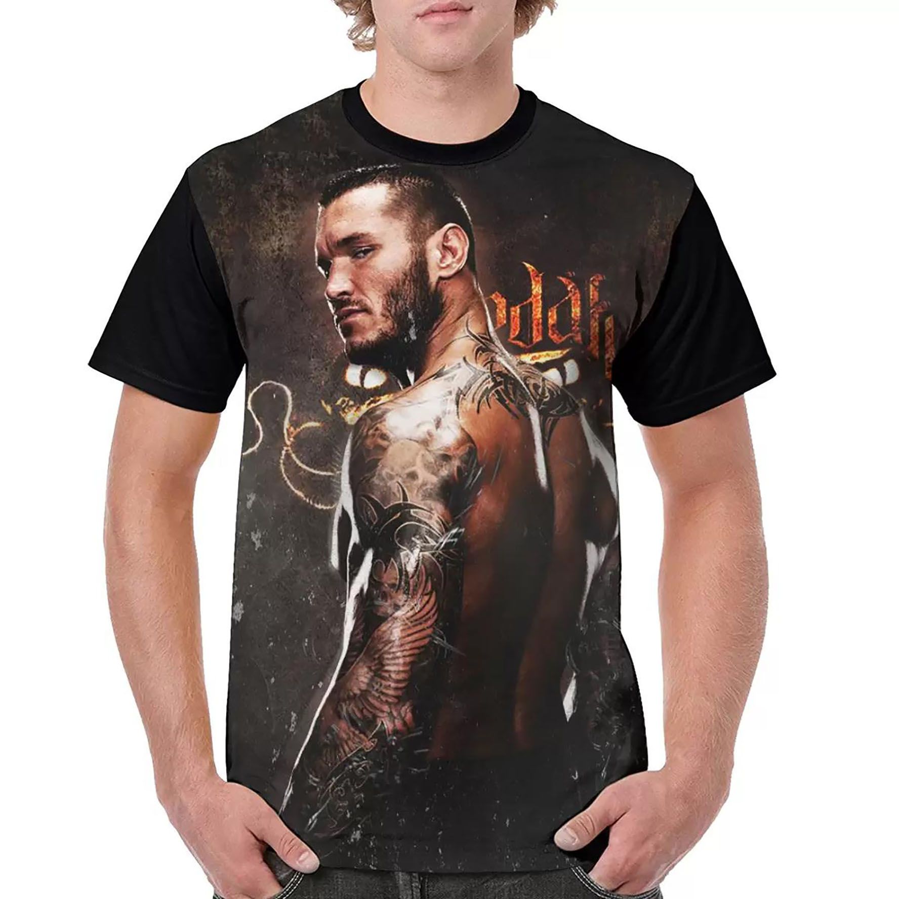 Randy Orton camisetas hombre Tee Design Sudaderas Novedad Ropa transpirable Manga corta