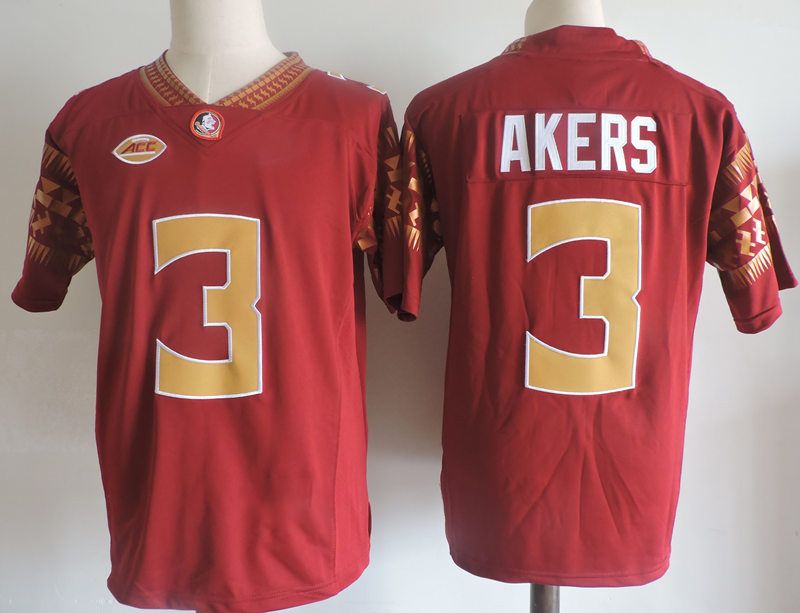 3 Cam Akers Red Retro Jersey