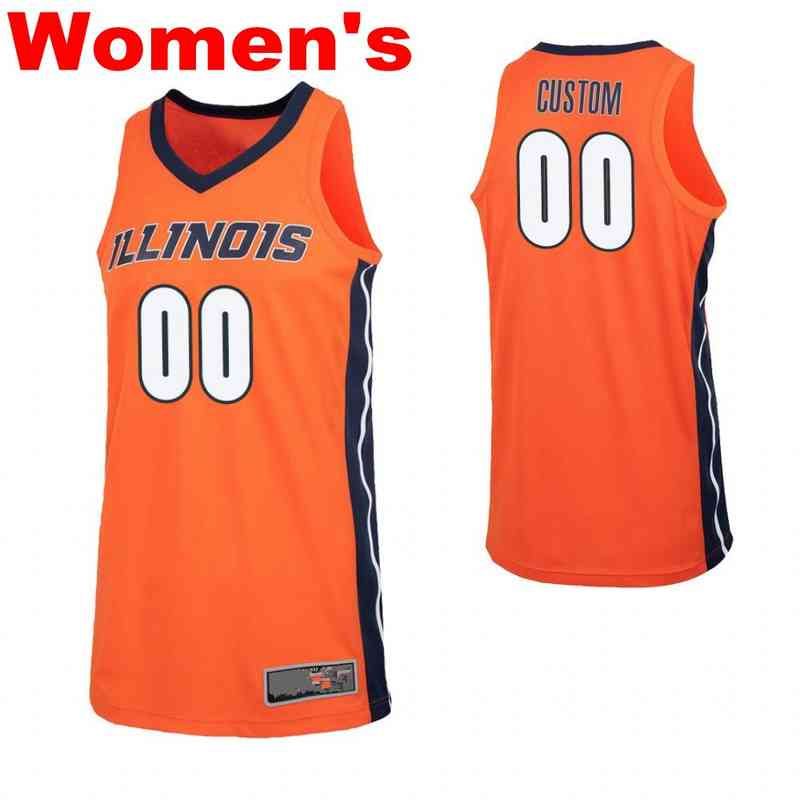 Womens Orange Navy