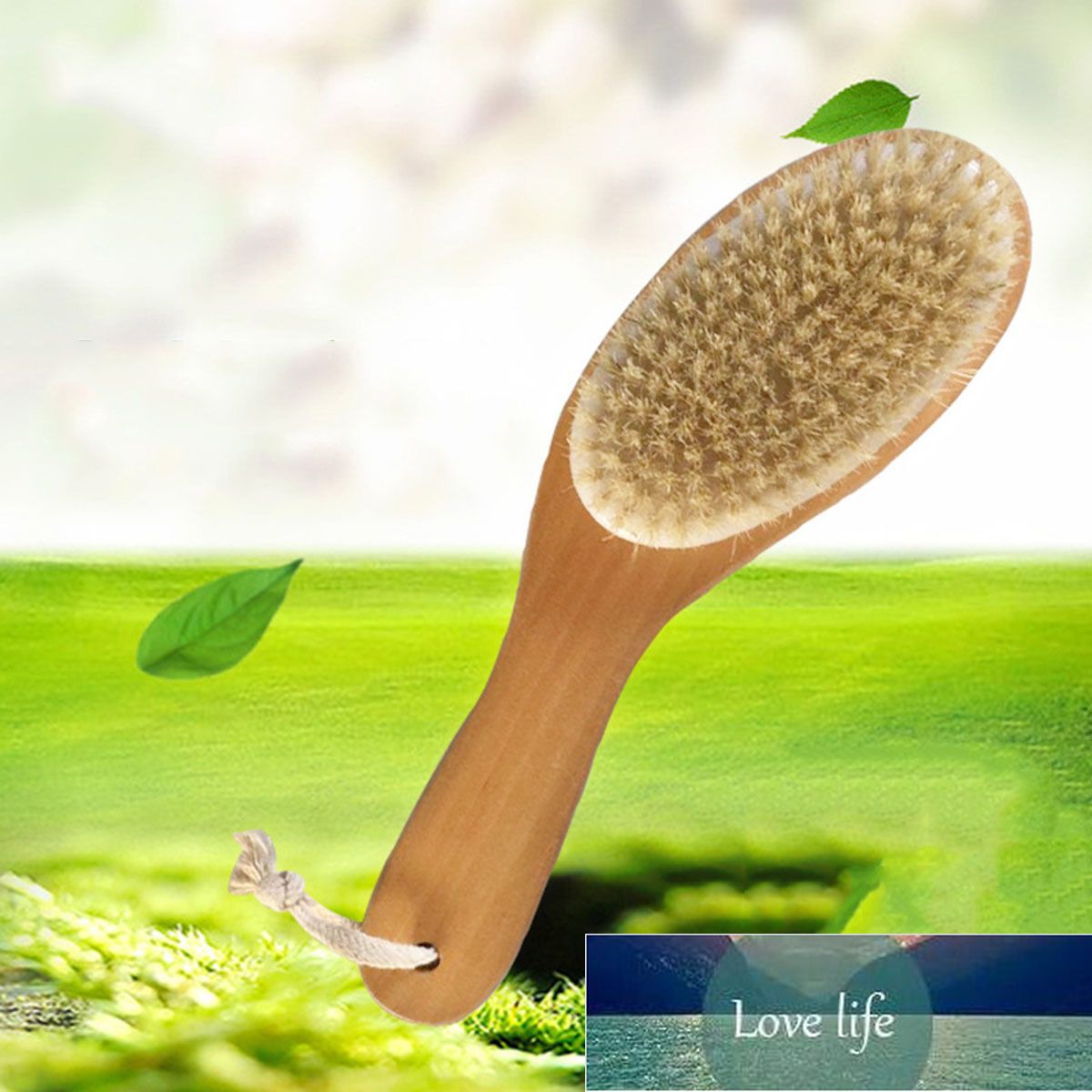 Cepillo de cuerpo de cerdas naturales para masaje seco Wisp Massager Masajeador de Baño Cepillos