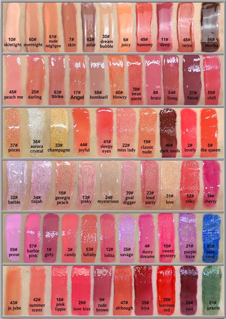 Glänzende Lipgloss (sag uns #, du wolltest)