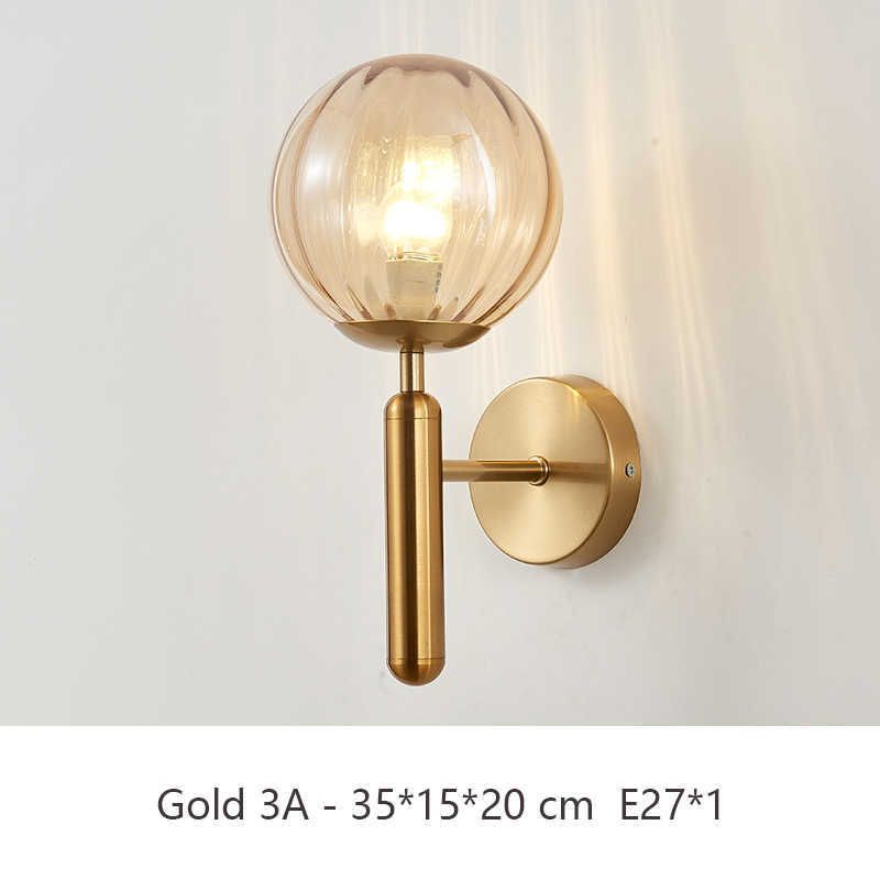 Золотая 3А-светодиодная лампа