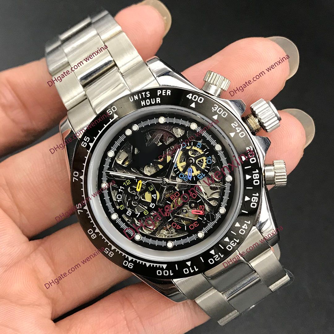 40mm skeleton watch