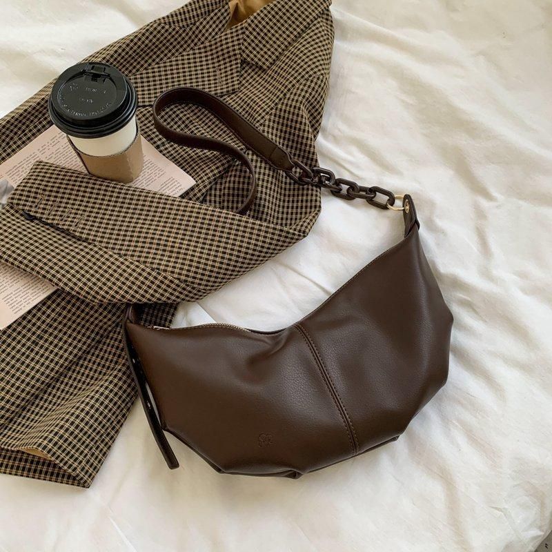 Bolsos De cuero suave para mujer con cadenas sólidas,W37cm H17cm THK7cm Bolsos De cuero suave para mujer con cadenas sólidas,W37cm H17cm THK7cm