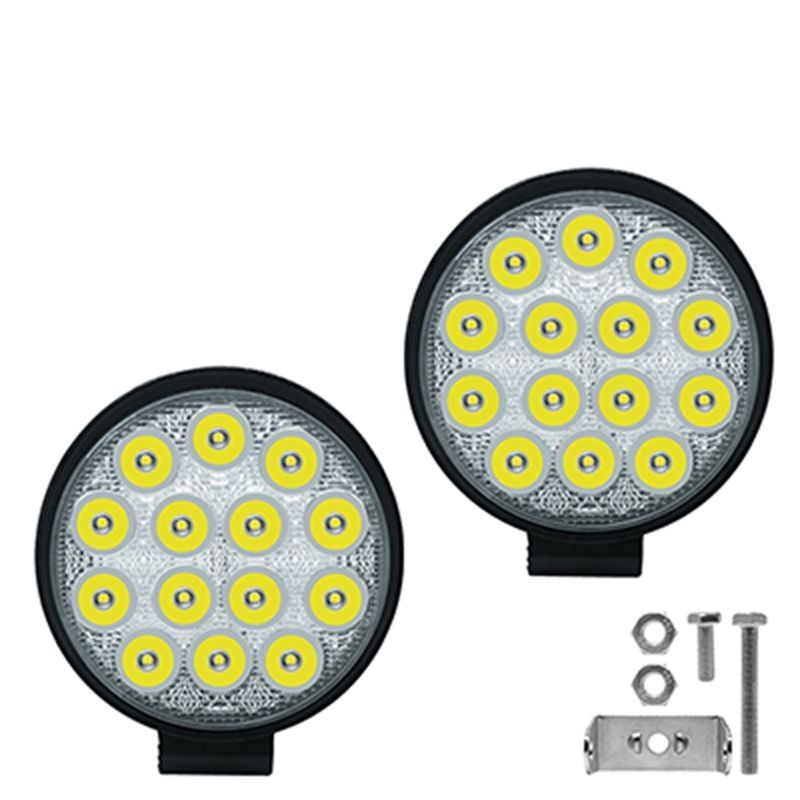 2pcs-42W-lumière ronde