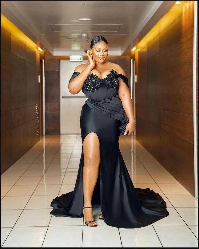 black plus size formal wear