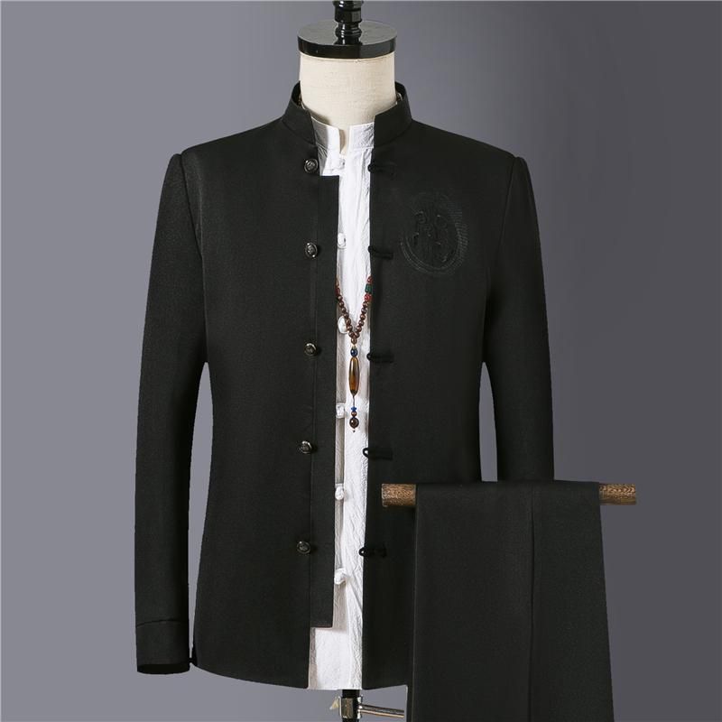 Black Tunic Suit Set