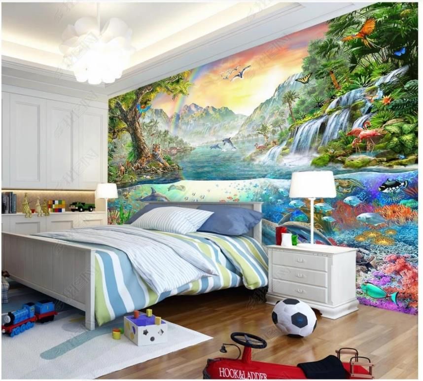 Papel de parede personalizado em qualquer tamanho, animal tigre 3D, fresco,  sala de estar, quarto, estudo clássico, decoração de casa, papel de parede