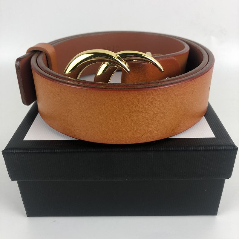 Golden buckle + Brown belt