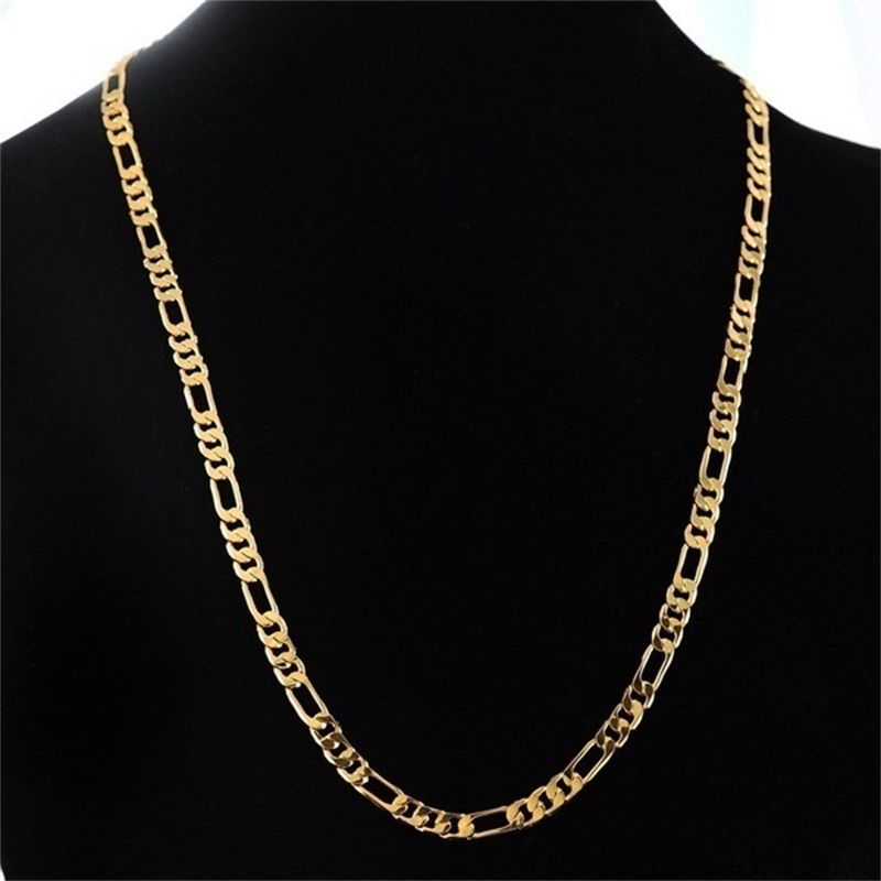 24K Gold Platinum Plated 4.5mm Mens NK 