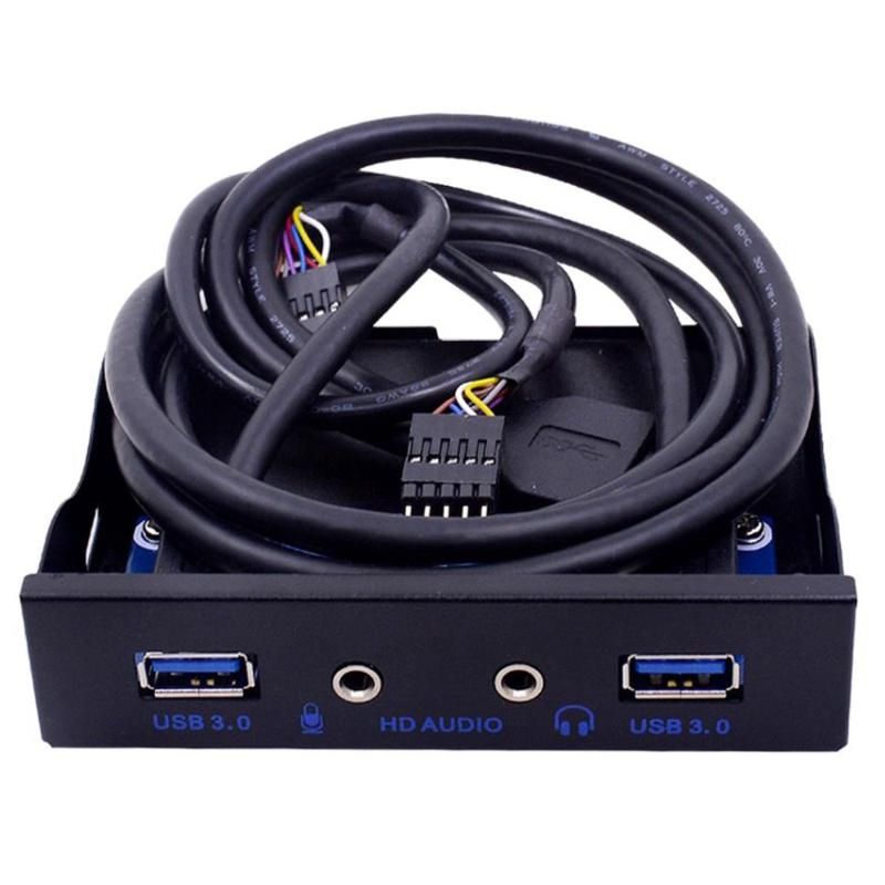 4 puertos USB 3.0 HUB 20PIN PC Panel frontal HD Audio Audio 3.5mm Auricular