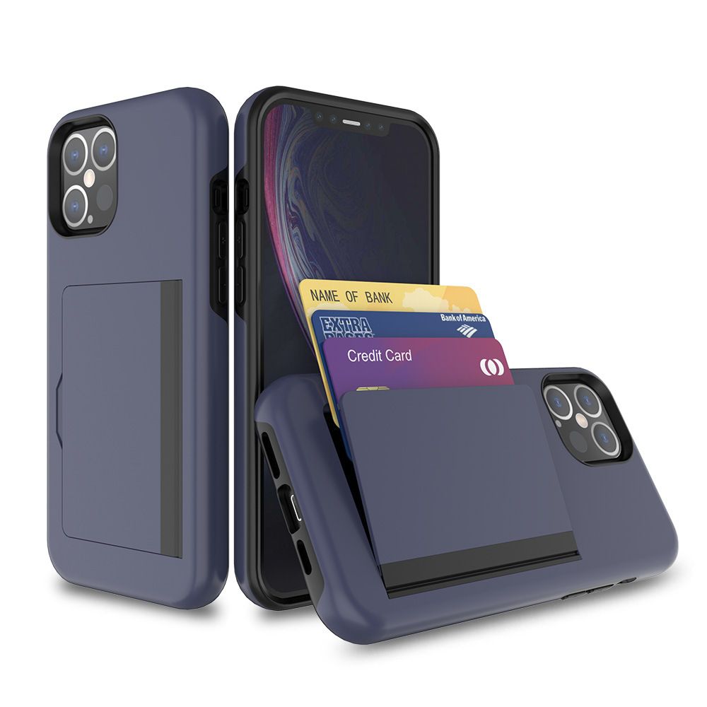 Dual Layer Hybrid Card Slot Case For Motorola Moto G 5G One ACE Stylus