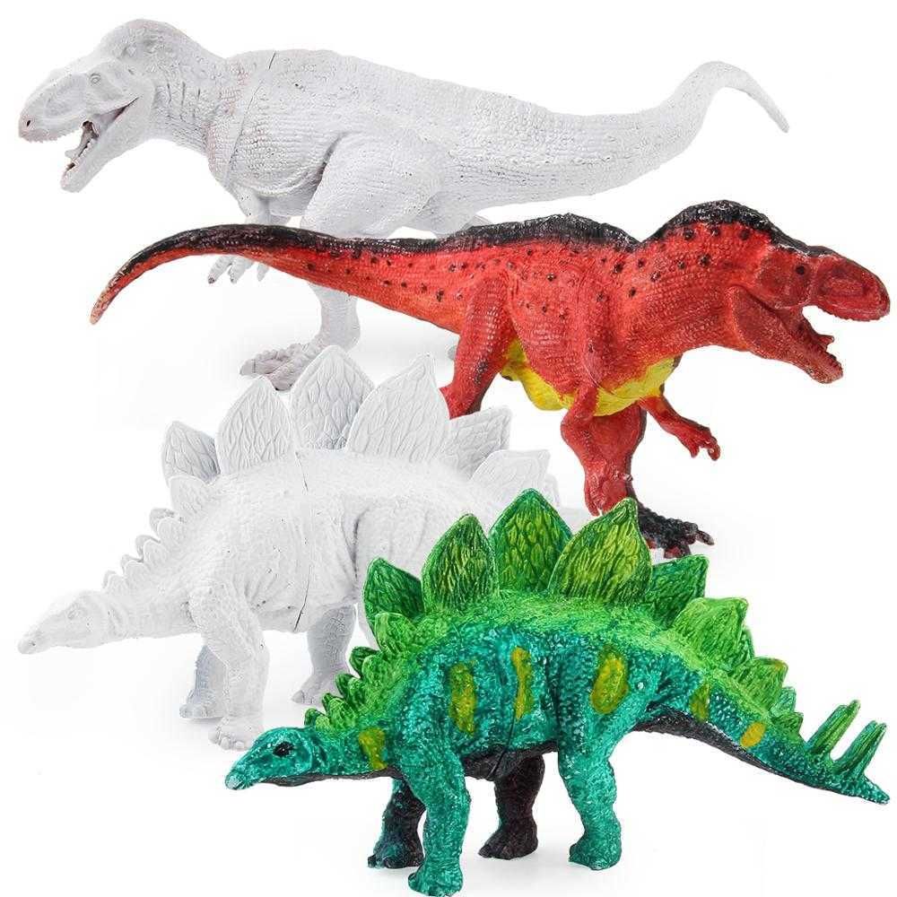 DIY Color Pintura Animal Jurásico Dinosaurio Brachiosaurus STEGOSAURUS Tyrannosaurus  Rex Modelo Dibujo Niños Niños Juguetes