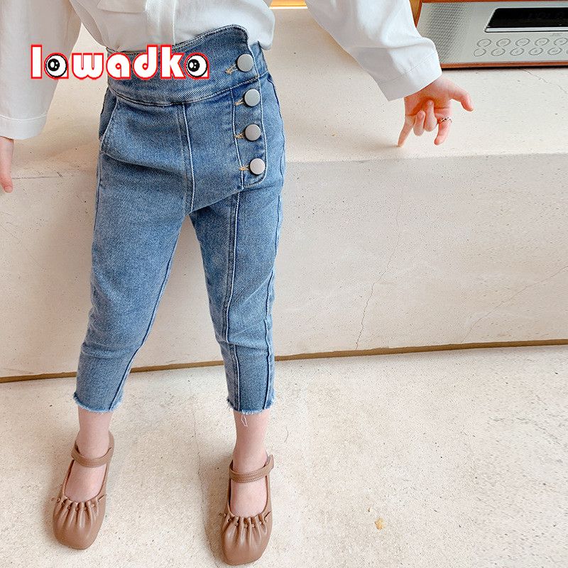 Compra Lawadka Primavera Otoño Bebé Niña Jeans Moda Flaco Niños Pantalones  Denim Pantalones Azules Negros Pantalones Para Adolescentes Edad Para 2 6  Años 210303 Barato | Entrega Rápida Y Calidad | Es.Dhgate