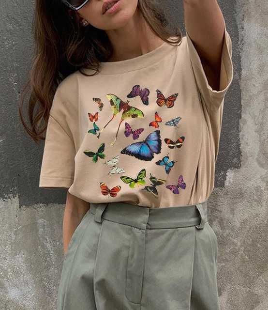 Kaki-cerf-volant papillon