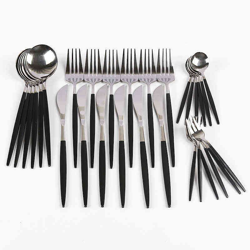 30pcs-silver schwarz