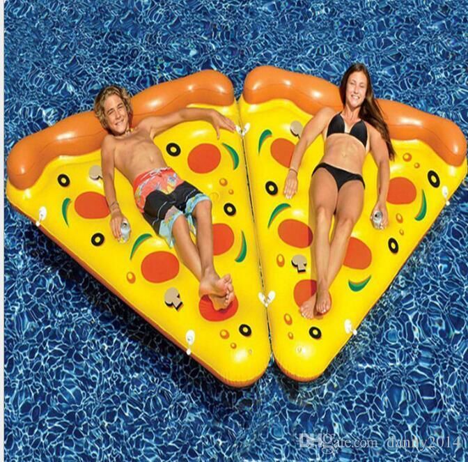 2021 Air Matras Zwembad Water Speelgoed Giant Geel Opblaasbare Pizza Plak Drijvende Bed Vlot Zwemmende Ring Drijft Pizza Matrassen Longreeone, 36,86 € |DHgate