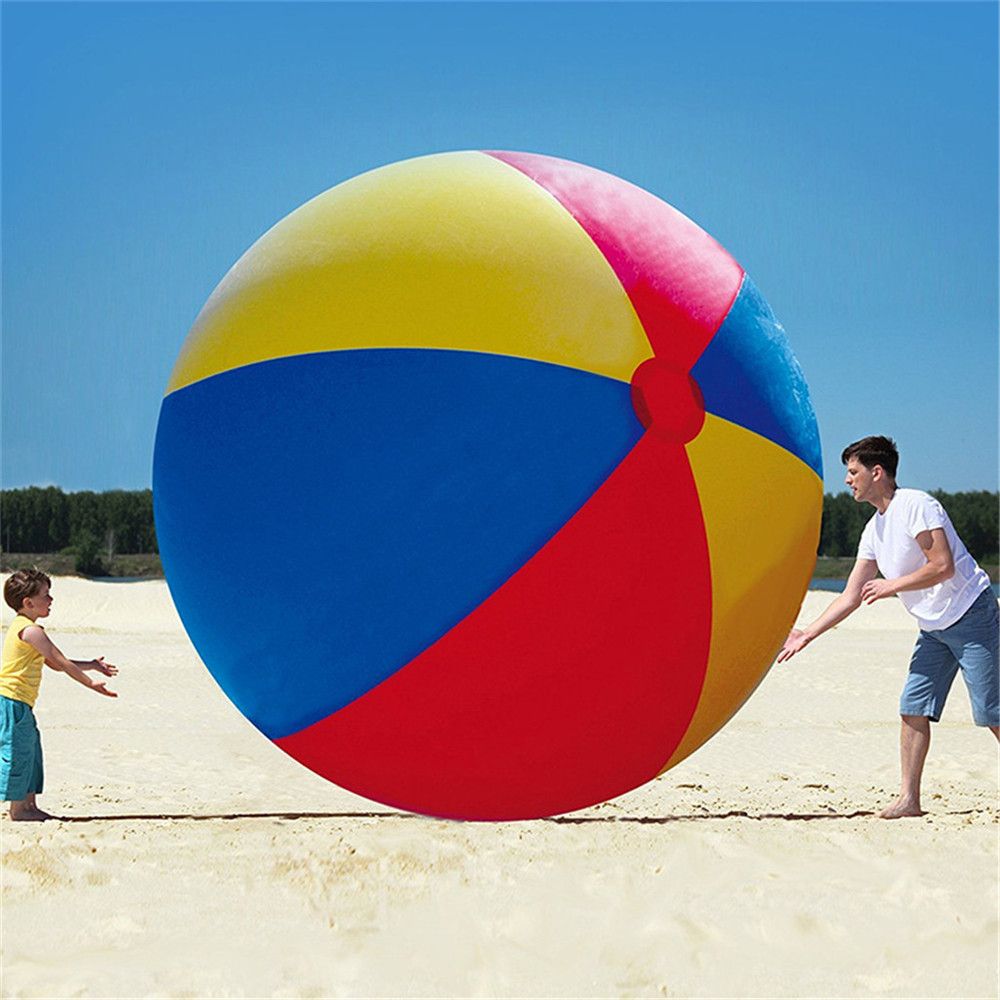Juguete para Ejercicios Pelota De Playa Gigante Y Divertida Navigatee Pelota Inflable con Balón De Globo Pelota Suave Y Resistente Al Rasgado De TPR para Niños Juguete De Juego Al Aire Libre 