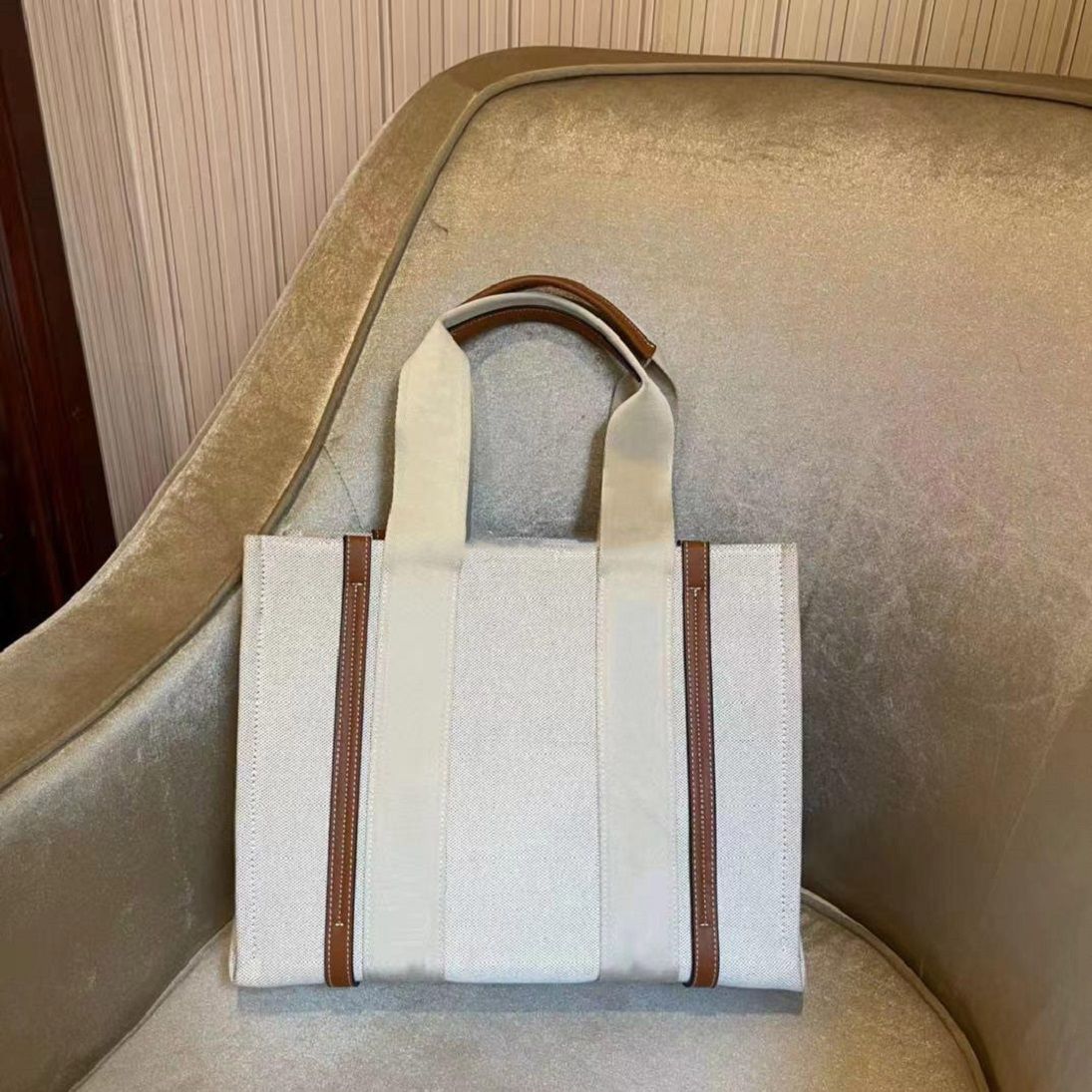 white color with brown strap