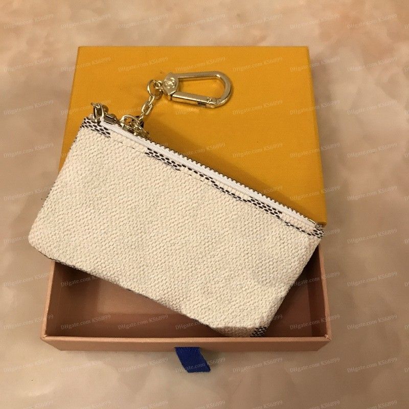 Coin Purse White grid L36