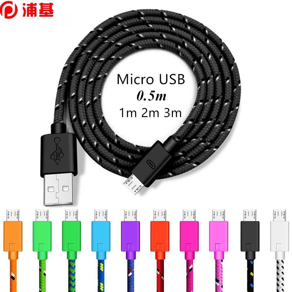 Largo 1m 2m 3m Micro USB Cargador con Cable de alimentación rápida de datos para XIAOMI REDMI 6 