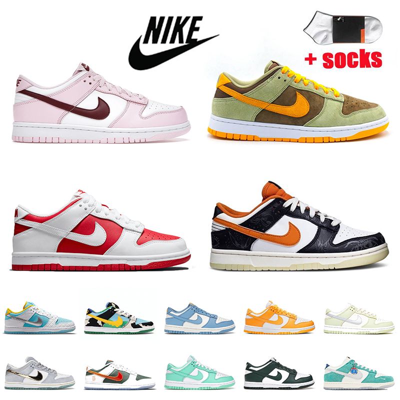 Groothandel BRAND Topkwaliteit SB Dunk Lage Dames Mens Running Schoenen  Skateboard Trainers Dunks Roze Rood Wit Dusty Olive Laser Orange Coast  Lagune Pulse Barely Green Sports Sneakers Voor 4,47 € |DHgate