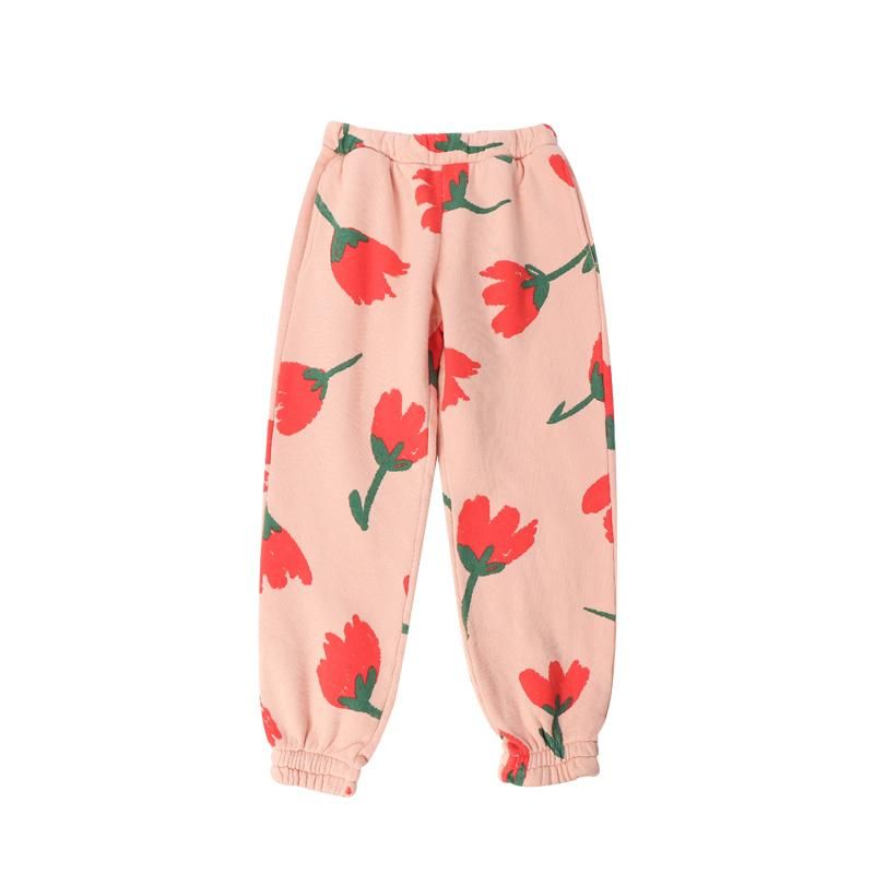 Pantalon de fleurs roses
