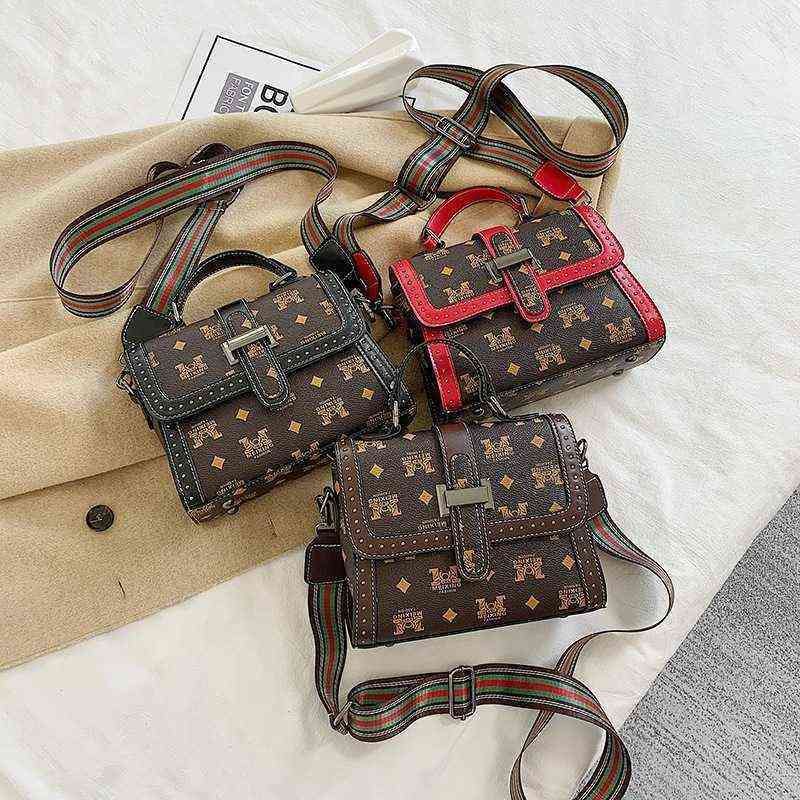 Compra Moda Bolsa Para Mujer 2022 Verano Nuevo Bolso Mini Bolsos Tendencia  Tendencia De Banda Ancha Impresión Una Bolsa De Mensajero De Hombro Barato  | Entrega Rápida Y Calidad | Es.Dhgate