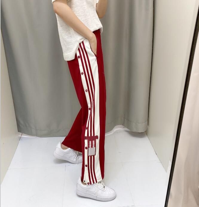 Casual Pants Fashion Loose Side Slits 