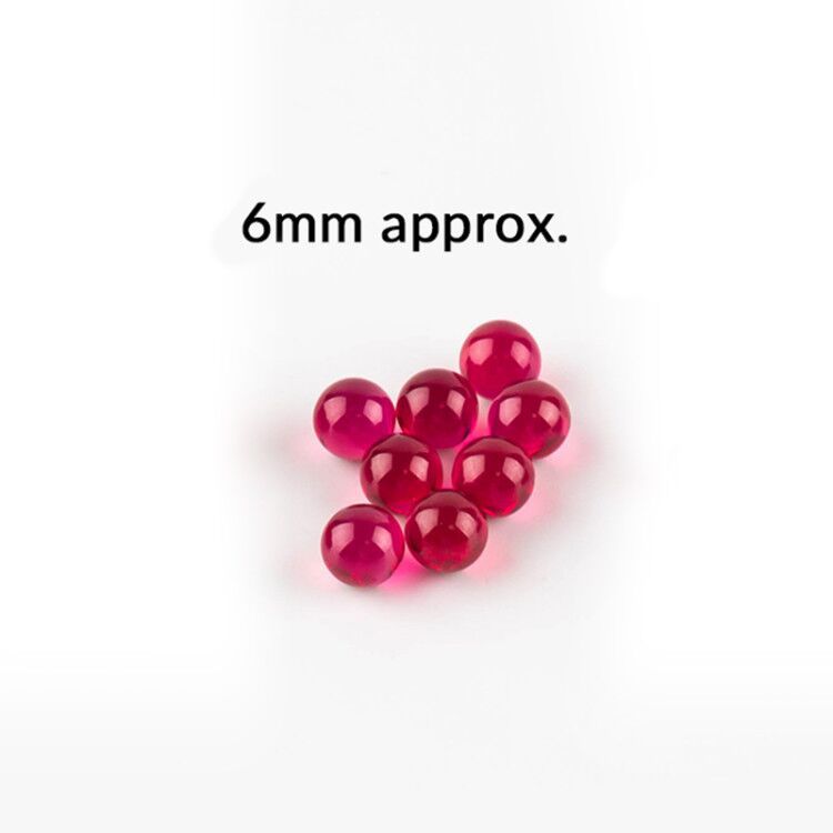 environ 6mm Ruby Terp Pearl