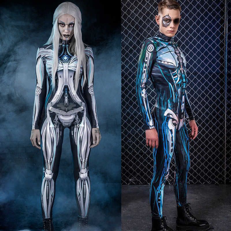 Cosplay Robot Costume Sexy Warrior Jumpsuit Women Science Future Machine Anime Boy Rompers Disguise Steampunk Zentai C66C64 Y0903 Cosplay Robot Costume Sexy Warrior Jumpsuit Women Science Future Machine Anime Boy Rompers Disguise Steampunk Zentai C66C64 Y0903