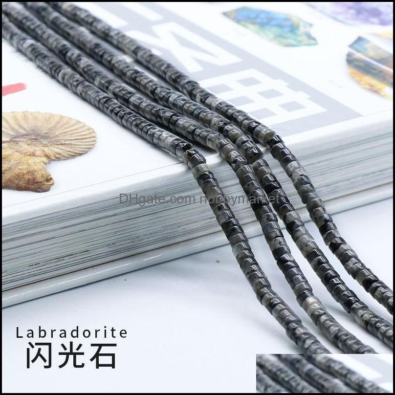 Labradorite-2x4mm um fio