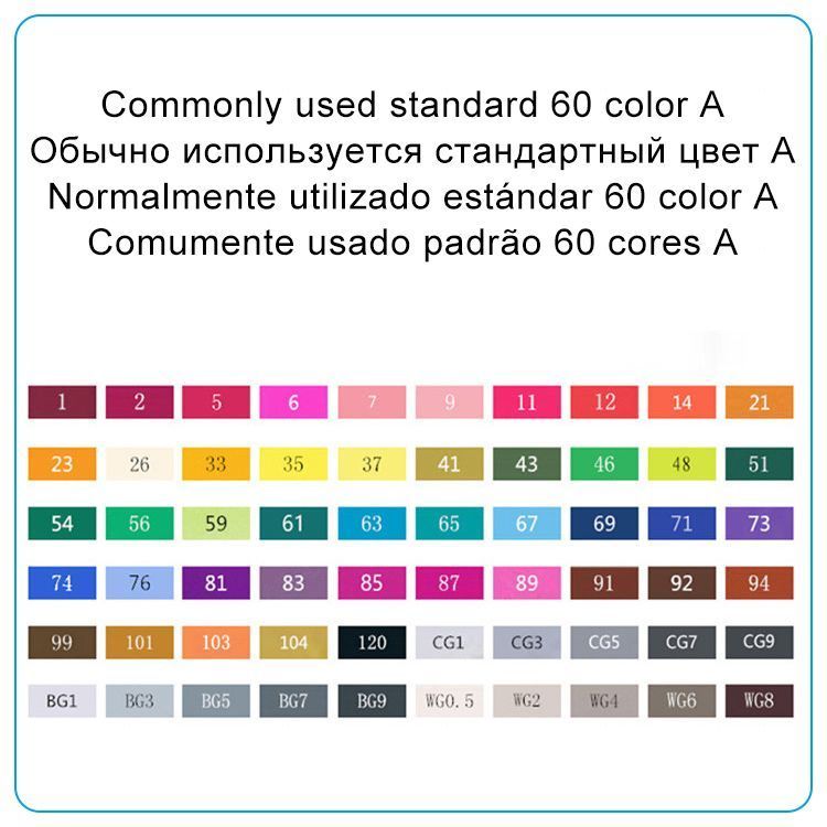 60 Colors Standard a