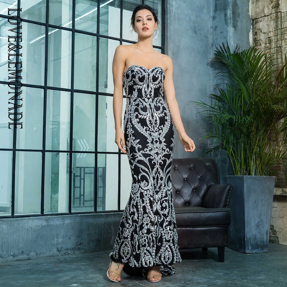 silver fishtail dress