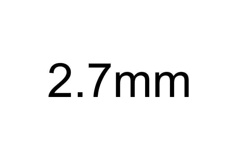2,7 mm