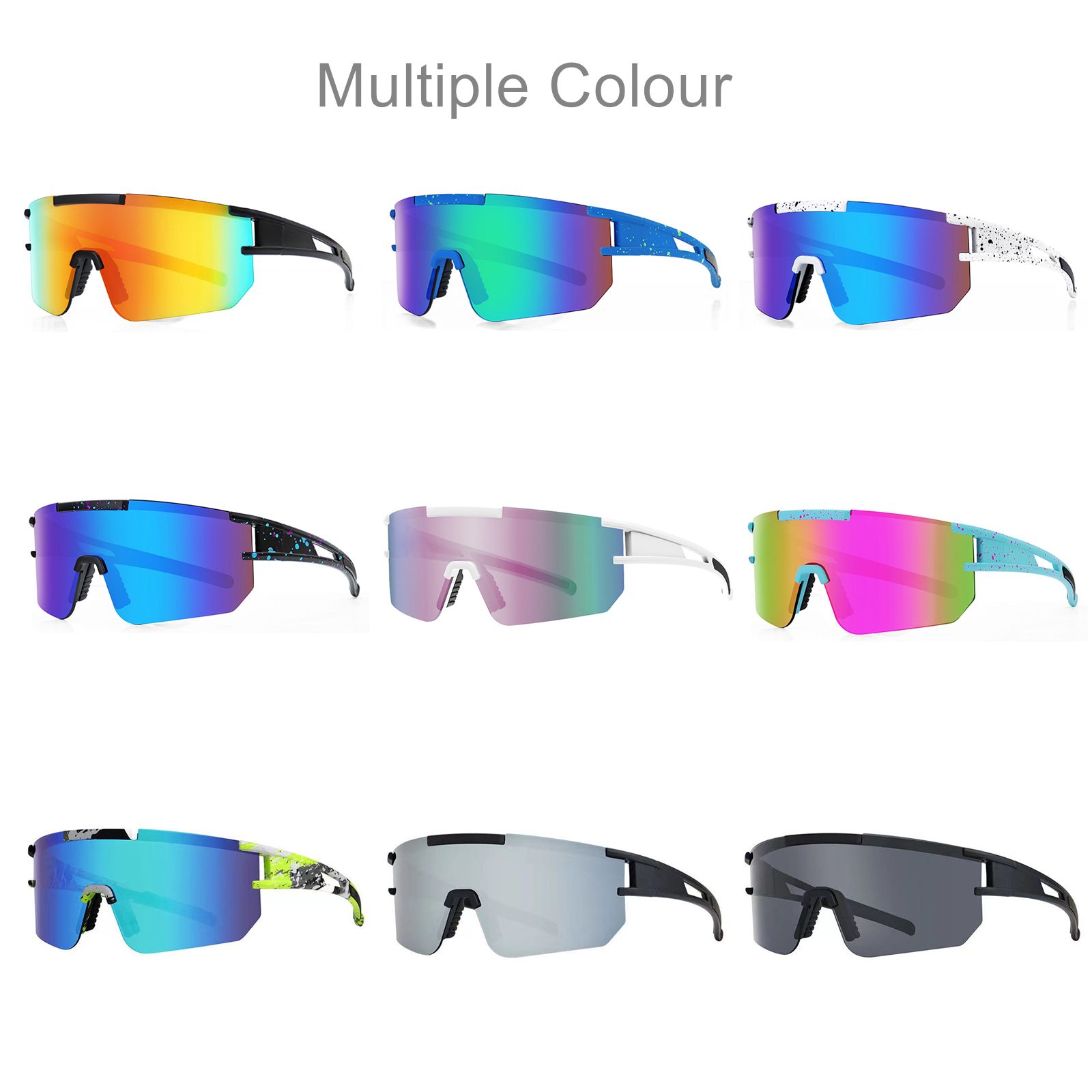 Gepolariseerde zonnebril voor mannen en vrouwen, TR90 frame eyewear UV-bescherming fietsen, vissen, hardlopen, golfen, buitensporten