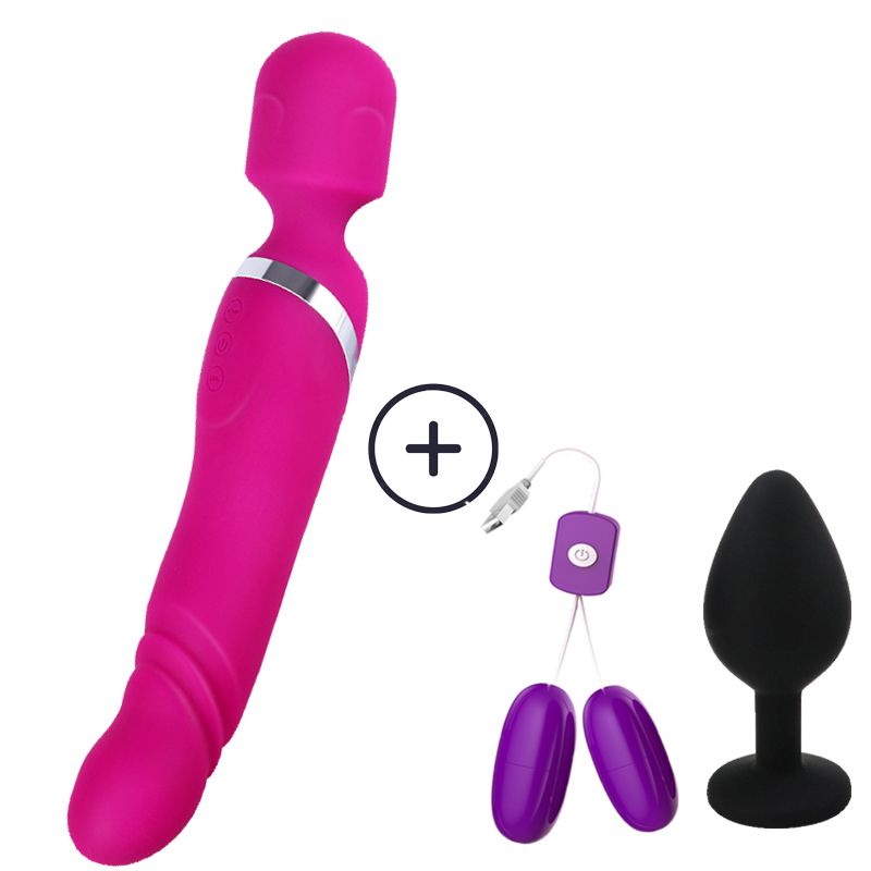 Conjunto de vibrador vermelho b