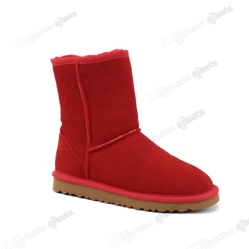 35# Half Boots Red [botas de tubo medio]