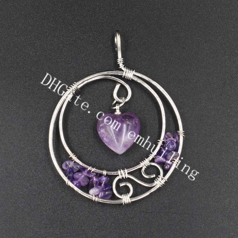 silver plated amethyst