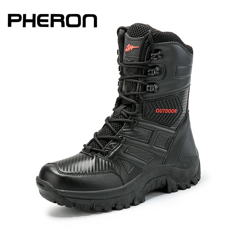 Compra Zapatos De Senderismo Botas A Prueba De Agua A Prueba De Agua  Hombres Al Aire Libre Tactical Militar Laarzen Botas Tacticas Hombre Bota  Tatica Yacht Swat Jungle Combat Zapatos Para Caminar