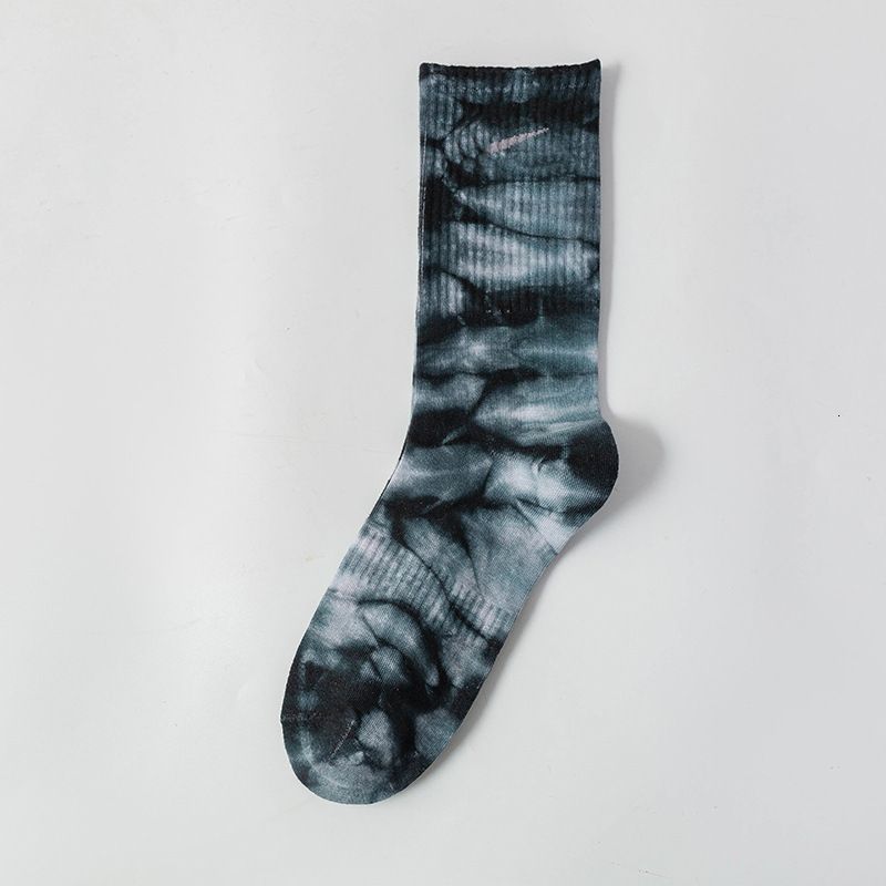 tie dyed black grey