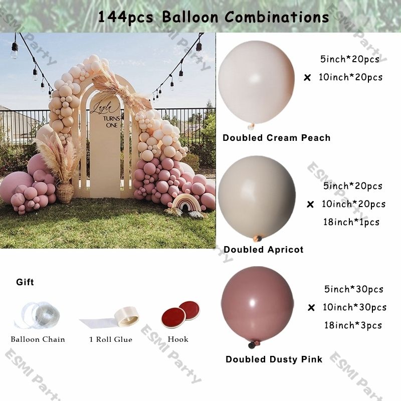 144pcs ballon