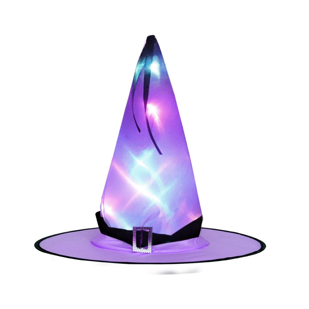 Bandage Luminous Witch Hat Purple