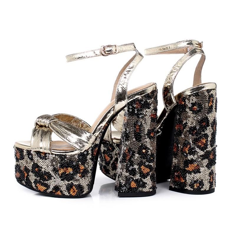 color block platform heels